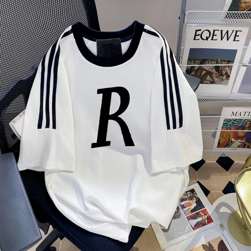 美式潮牌休闲小众短袖T恤男夏季新款oversize重磅纯棉半袖上衣ins