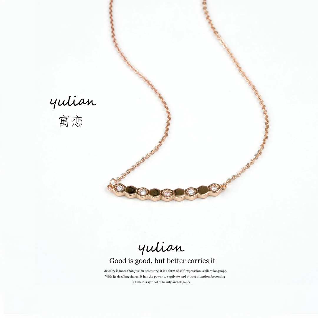 YULIAN/寓恋  CNC精致蜂巢项链轻奢时尚气质一YL-2011