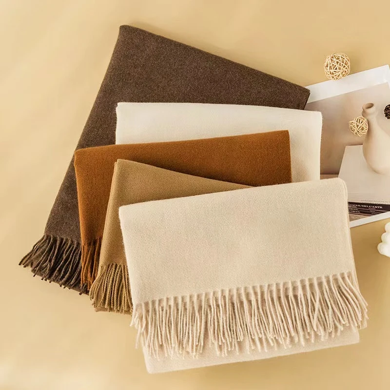 【经典纯色】经典澳洲羊毛围巾英伦风情侣款冬季保暖围脖高级感