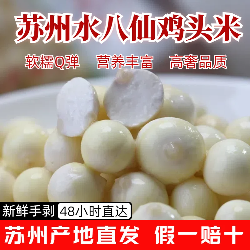【精品纯手剥嫩米】苏州正宗冰鲜鸡头米精挑米新鲜采摘健康营养苏芡