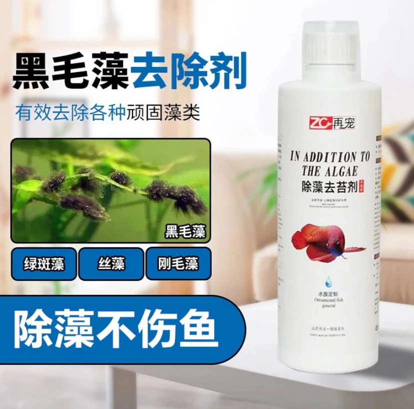 【除藻必备】鱼缸除藻剂 黑毛藻水藻丝藻褐藻青苔