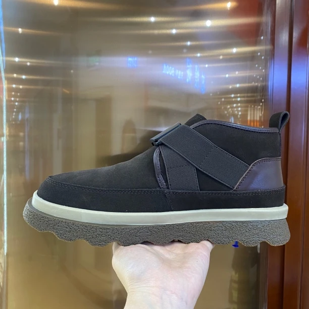 0151-1冬季新款 男款厚底皮毛一体时尚潮流雪地靴休闲鞋