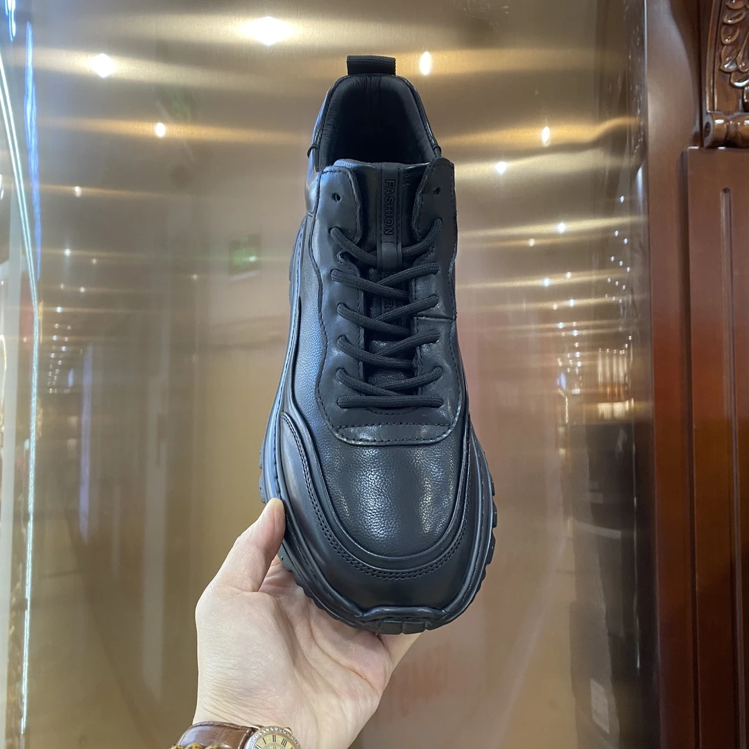 233-22冬季新款 加绒男款厚底鞋舒适百搭运动休闲百搭