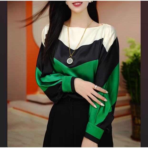 【琳雁原创】2025新款显瘦优雅气质减龄百搭印花时尚衬衫cx24707