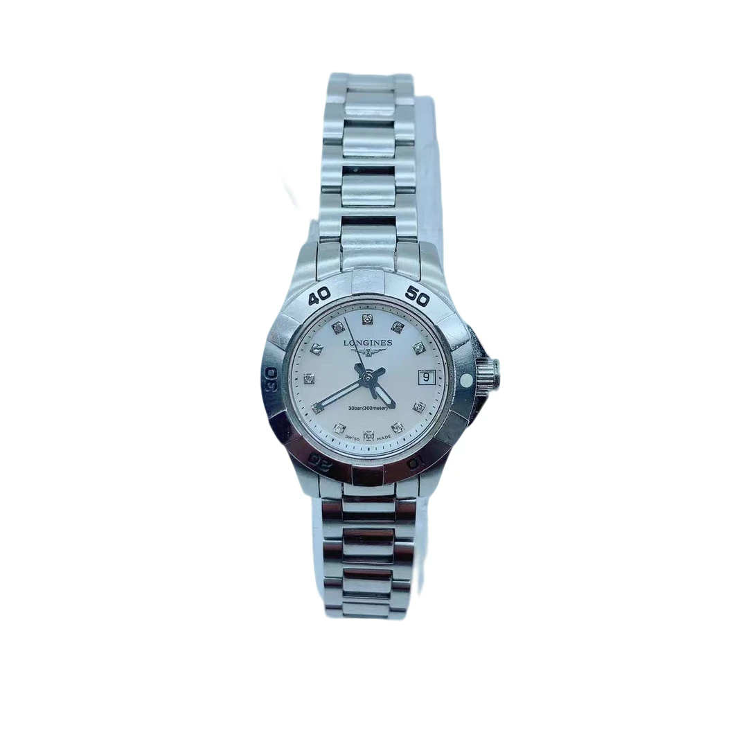 95新 Longines/浪琴 70379/ 浪琴女士石英碗表 /24盘/原装