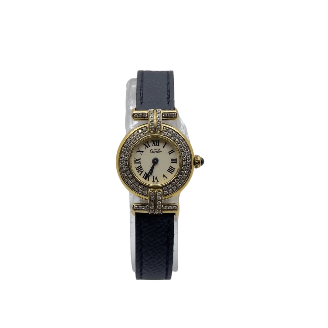 95新 Cartier/卡地亚 女士石英表/23表径/后钻/表带扣后配/50086