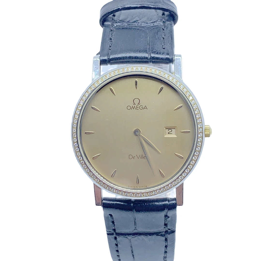 95新 Omega/欧米茄 07890/蝶飞女士石英表/32盘/表带扣后配/后钻