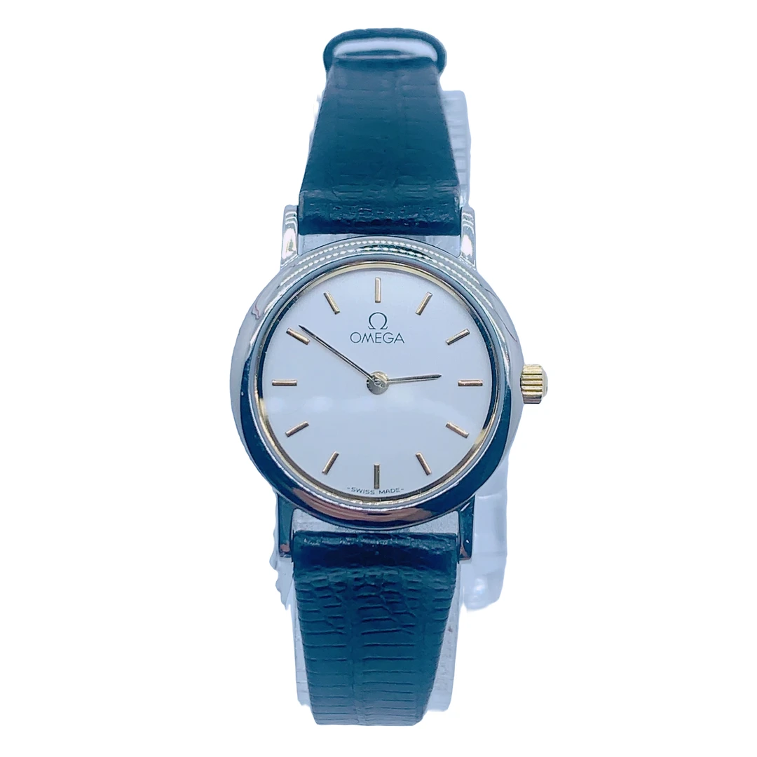 95新 Omega/欧米茄 03134/A碟飞系列/女士石英表/22盘/表带扣后配