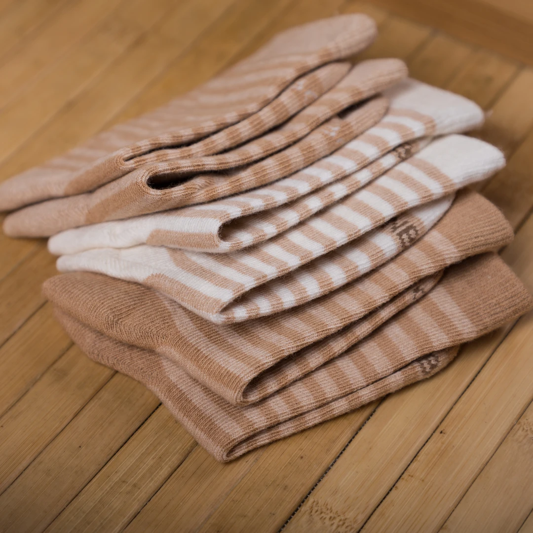 【中国彩棉】新疆天然彩棉童袜 五双