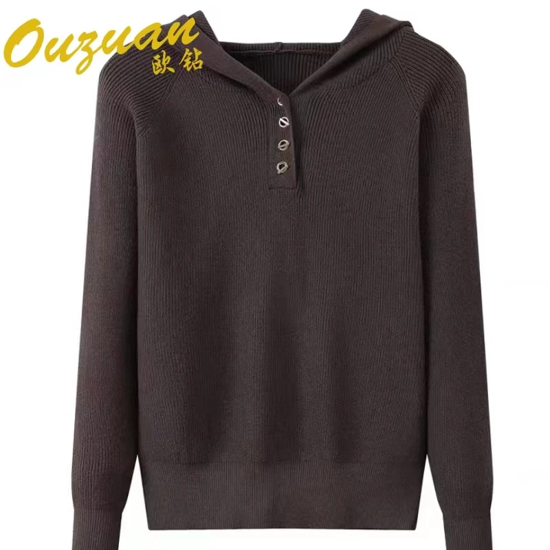 欧钻6063韩版宽松连帽套头衫