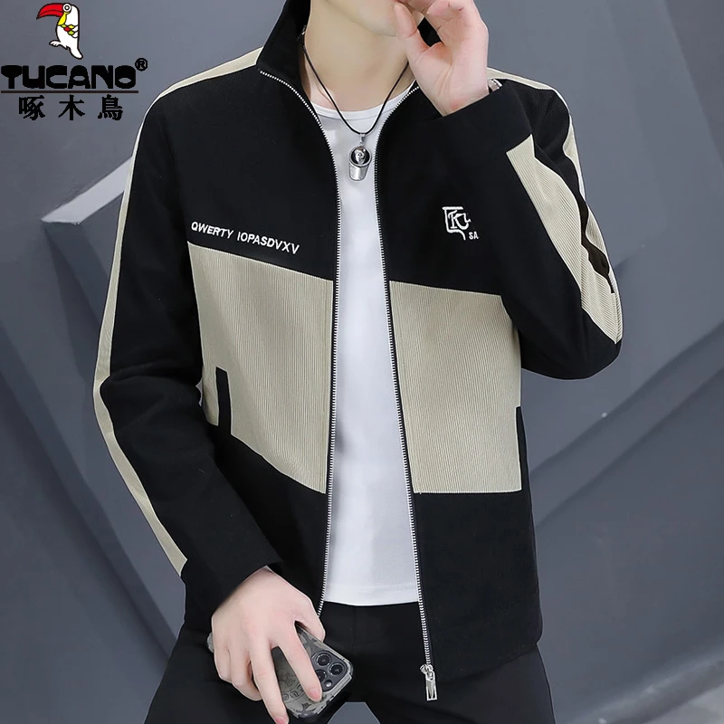 TUCANO/啄木鳥春秋新款男士立领夹克时尚休闲百搭帅气外套上衣服