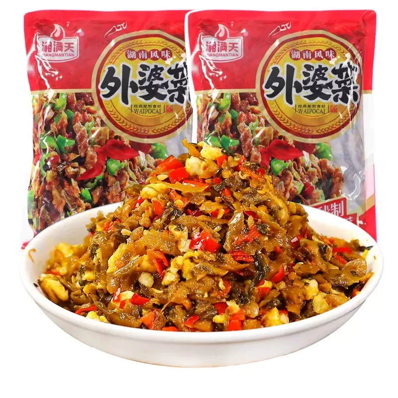 湘满天外婆菜258g饭菜香辣开胃酸菜拌饭酱榨菜咸菜美味食品预制菜