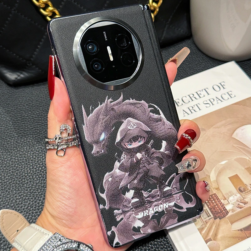 适用于华为matex5手机壳matex3保护套折叠屏x5典藏版潮男【单后壳】