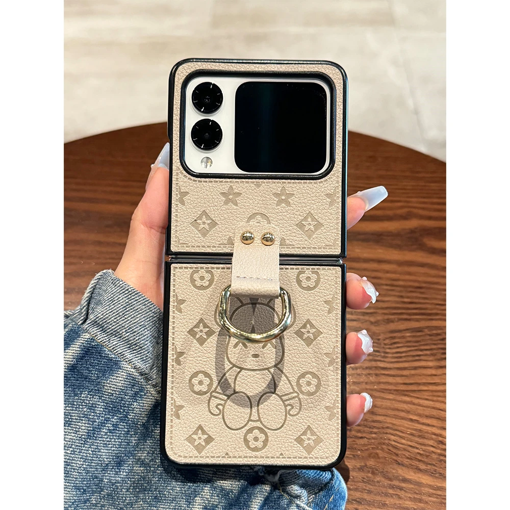 适用华为novaflip手机壳Novaflip新款全包防摔折叠屏暴力熊指环扣