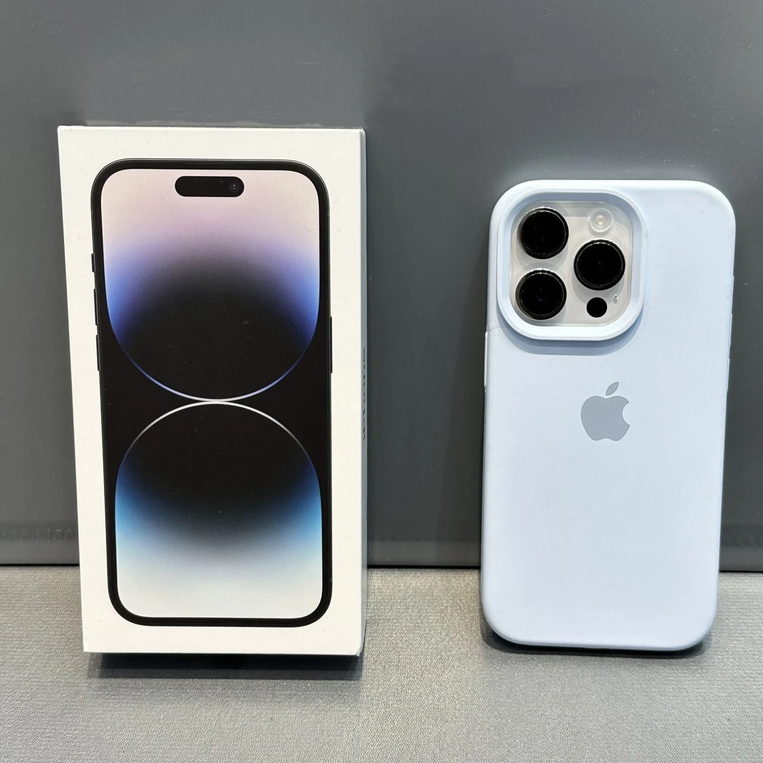 冰川蓝iPhone14pro max手机壳液态硅胶适用苹果15pro/13/12软壳11