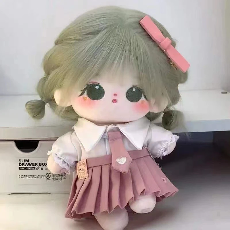 丸菜棉花娃娃假发小萝莉人形公仔毛绒玩具中大裸娃6-12岁8-15