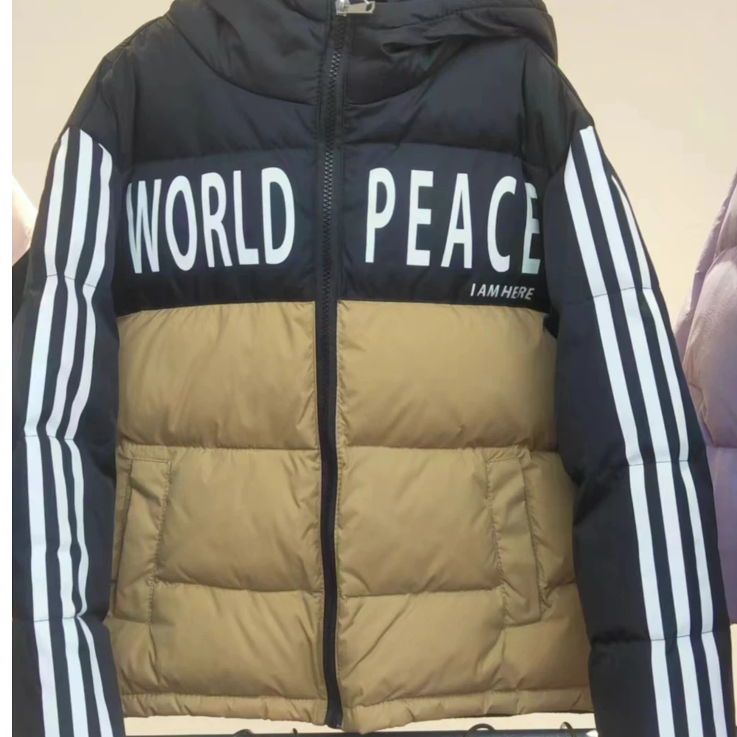 XG   2024年时尚连帽加厚冬季三条杠休闲冬季时尚秋冬外套