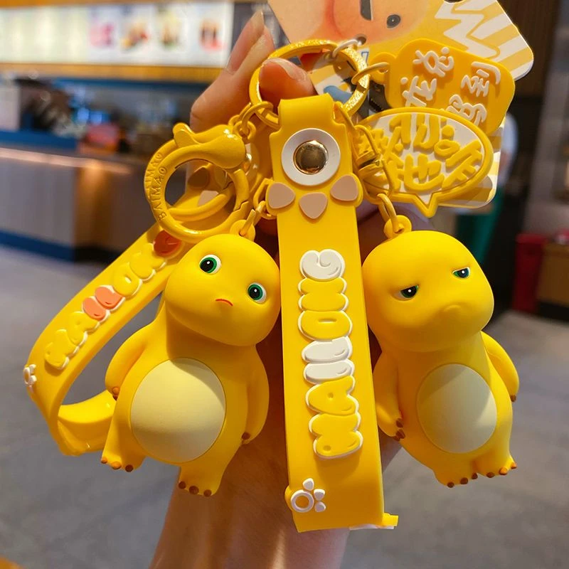 正版奶龙钥匙扣可爱卡通精致包包挂式高档汽车钥匙链生日礼物一对