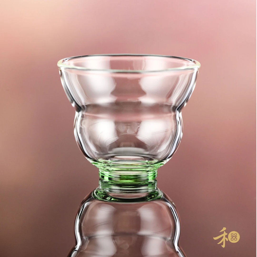 禾器福禄杯  家用高硼硅 玻璃公道杯 高端茶器 茶道 60ml大容量