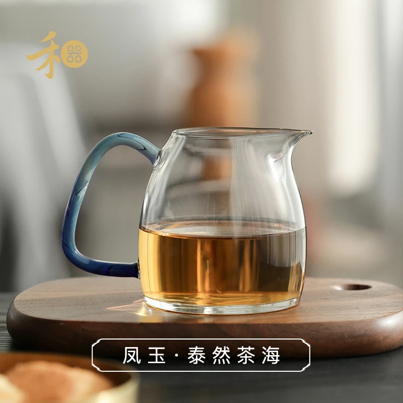 禾器凤仪·凤玉泰然茶海 高硼硅 玻璃公道杯 建议容量：380ml