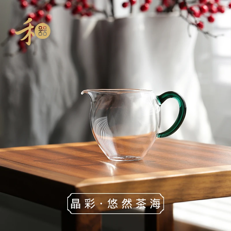 禾器晶彩·悠然茶海 高硼硅 玻璃公道杯 建议容量:200ml