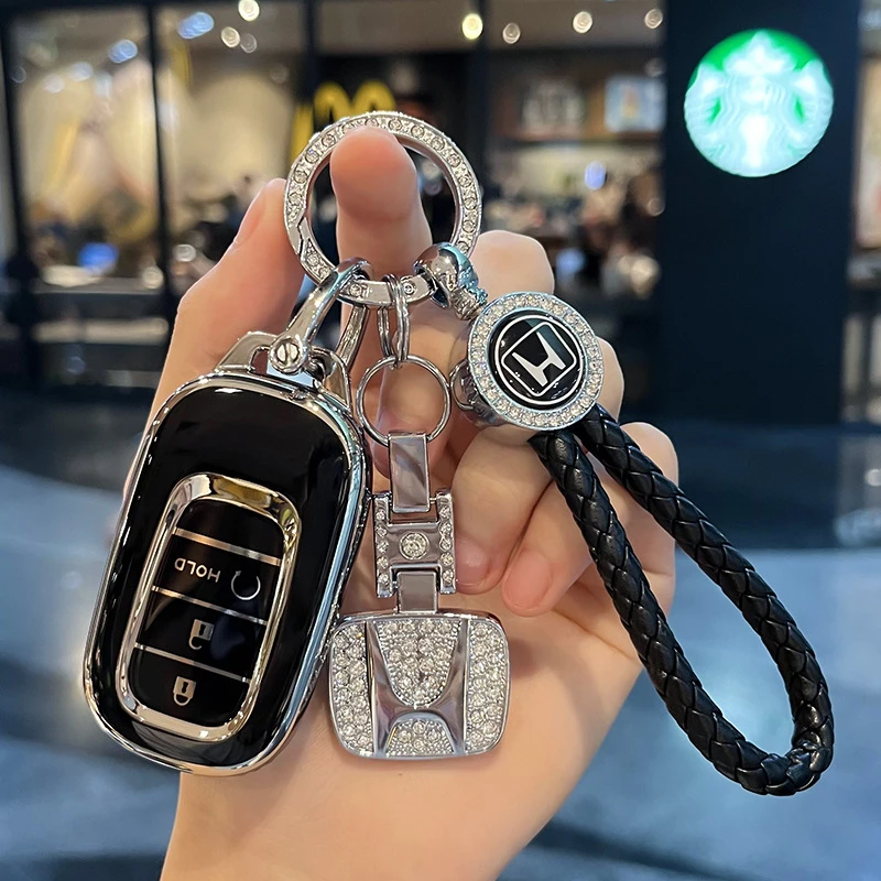 专用本田xrv钥匙套女2023款新crv缤智zrv雅阁汽车高档保护壳包扣