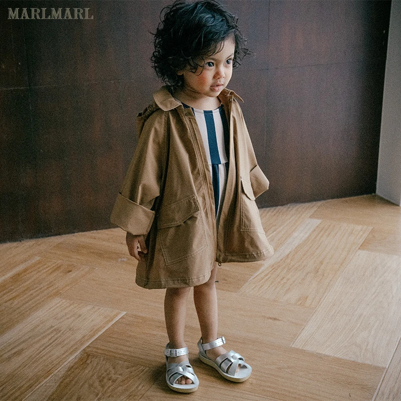 MARLMARL儿童春夏薄款风衣外套宝宝防水长袖英伦风上衣swing03