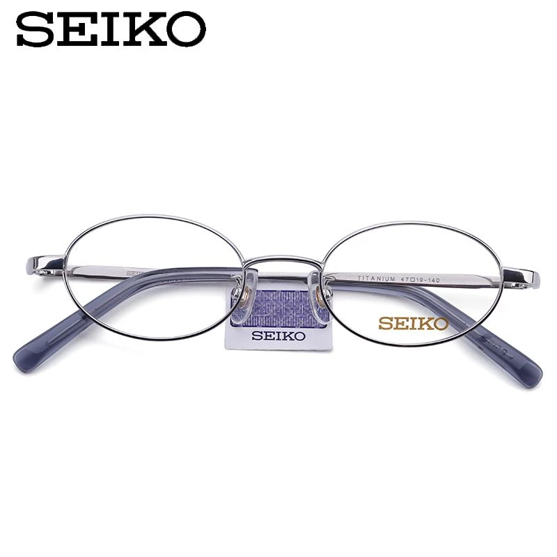 精工眼镜架全框 钛材商务时尚近视女款小脸高度近视眼镜框H03085