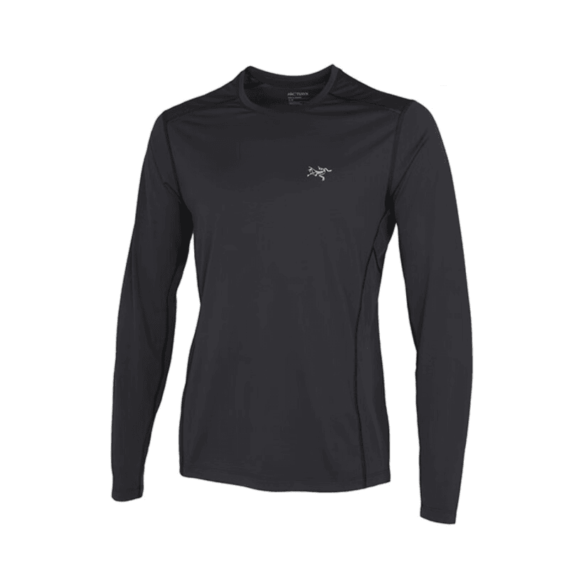 ARC‘TERYX/始祖鸟Motus SL Crew LS春秋男士纯色速干圆领长袖T恤