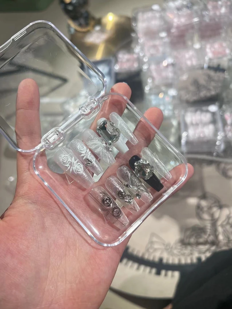 【白月光与黑玫瑰】纯手工穿戴甲