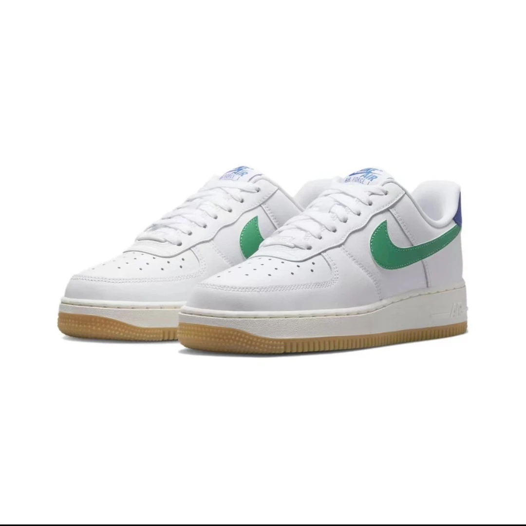 Nike耐克Air Force 1 白绿AF1空军一号女低帮休闲板鞋 DD8959-110