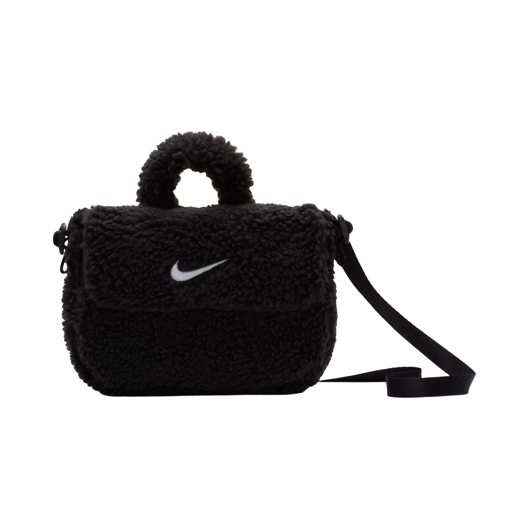 Nike耐克2024新款羊羔绒运动时尚女子单肩背包斜挎包 FB3039-010