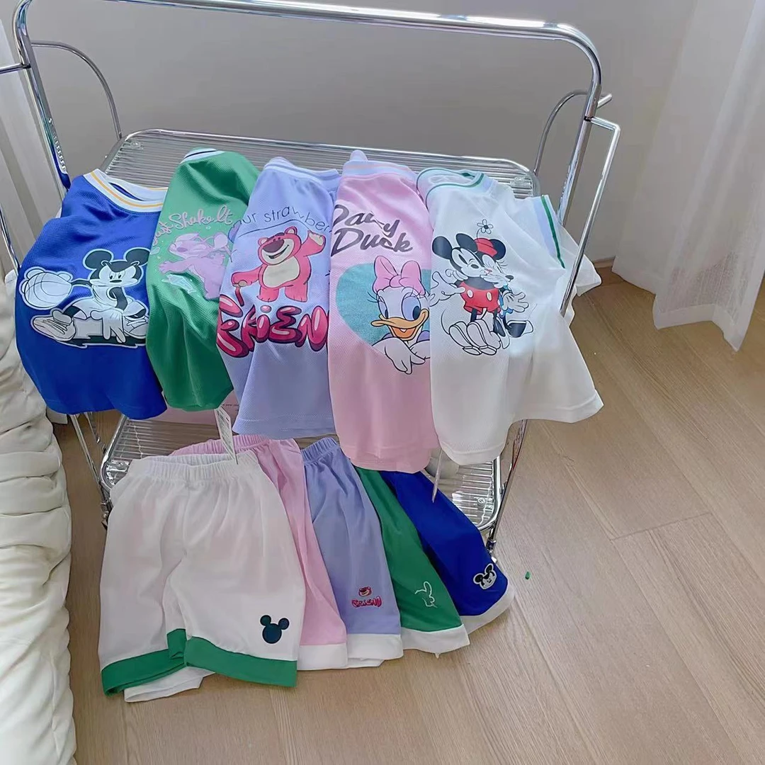 868速干套装，夏季儿童运动时尚休闲卡通宽松潮流夏款宝宝