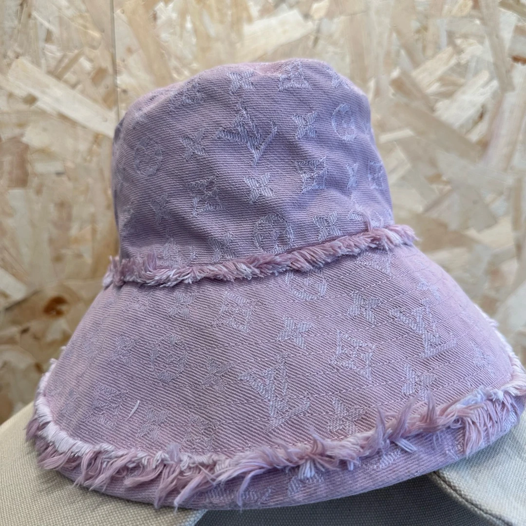 99新 LouisVuitton/路易威登 LV粉色渔夫帽 s码 cl01494