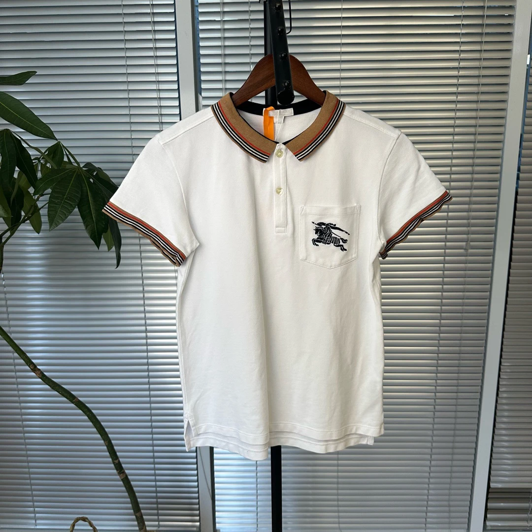 博柏利/Burberry 正品白色战马标Polo衫cl01807