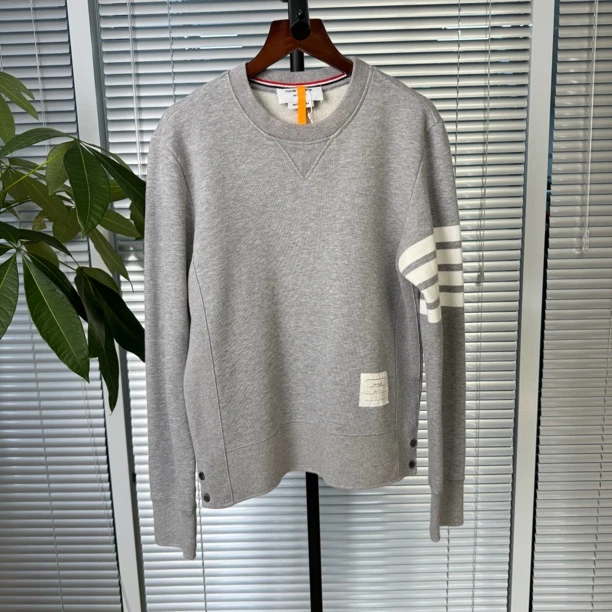 Thom browne 汤姆布朗 灰色背后彩条帽衫 2码/98新/CL01851