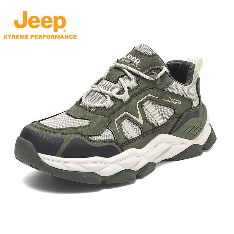 jeep男鞋防滑耐磨山地鞋男户外运动鞋轻便透气登山秋冬徒步越野鞋