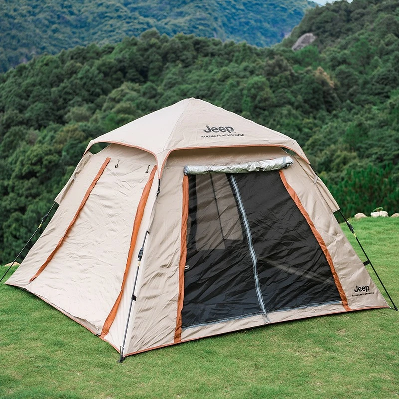 JEEP/吉普 全速全自动便携式户外防雨防晒露营家庭帐篷加厚防潮