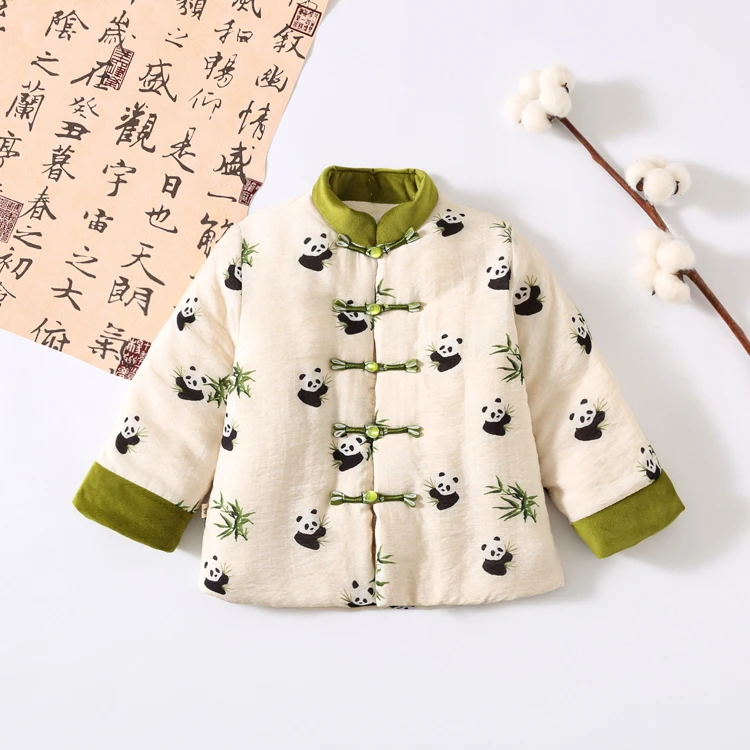 宝宝棉衣儿童新中式棉花棉袄冬季加厚男女童唐装棉服国风上衣外套