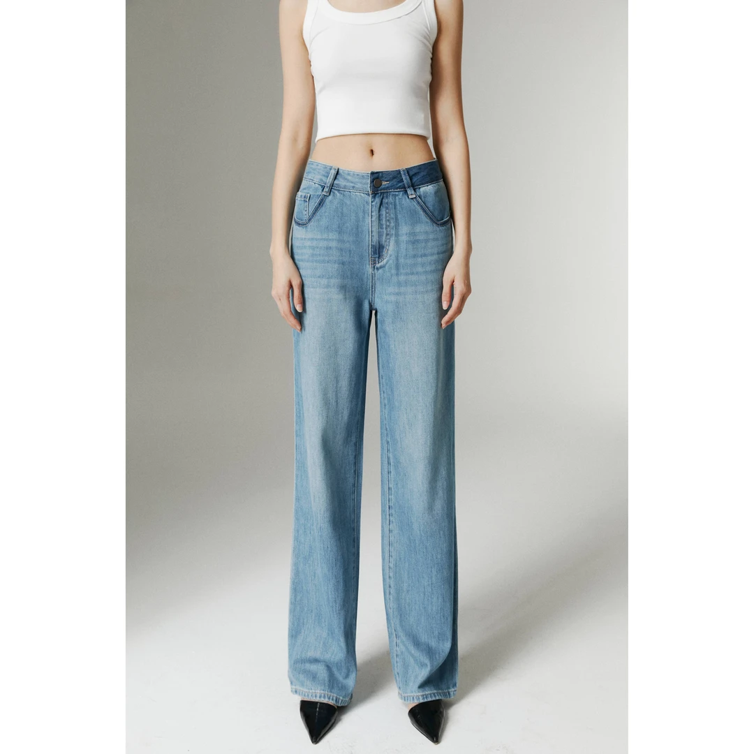 【年终大促】阴影无弹提臀直筒裤E255