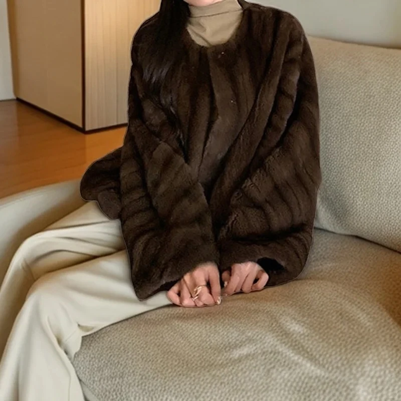 新款水貂全抽刀分刀重工艺 短二品质马哈根色