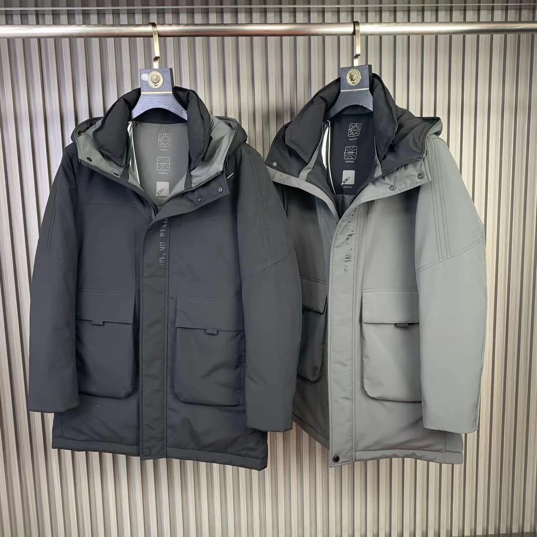 【断码捡漏】男士反季 时尚休闲男装羽绒服 中长款脱卸领外套