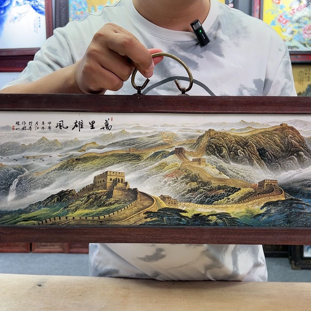 瓷片景德镇陶瓷瓷板画山水