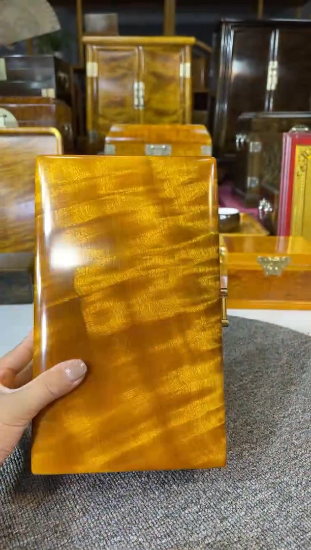 【闪购商品】乌木类成套家具金丝楠木大师工艺盒子/个m102