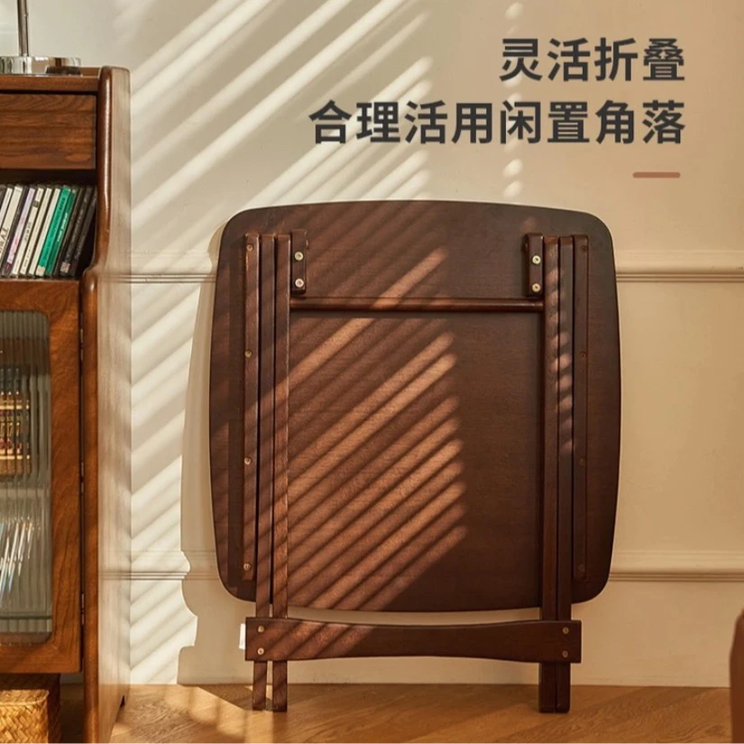 实木折叠桌客厅多功能茶几小户型可折叠省空间家用桌子