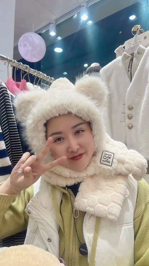 2024帽子可爱防风保暖