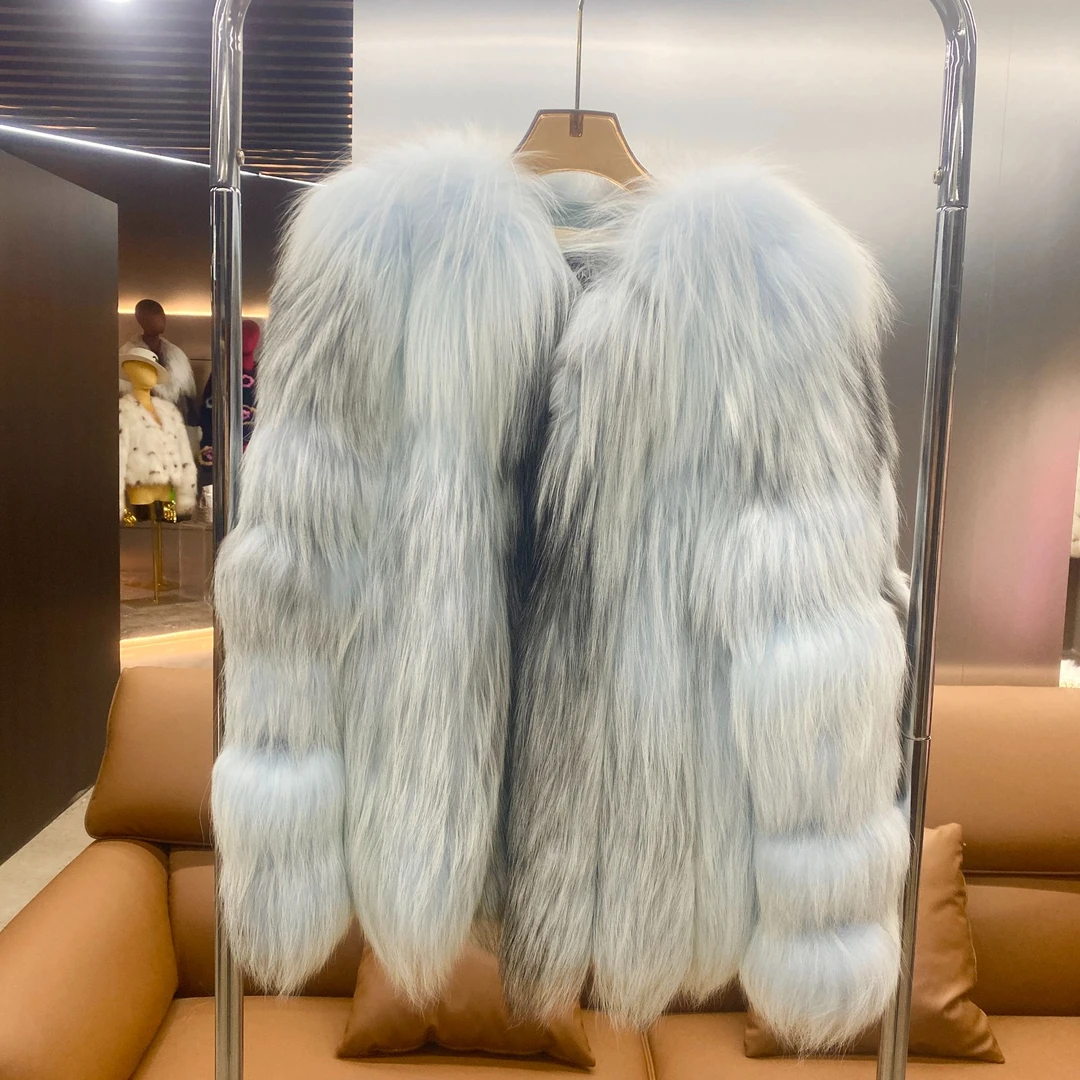 【孤品特价】整皮整版十字狐设计师款皮草v03823ym 瑶瑶