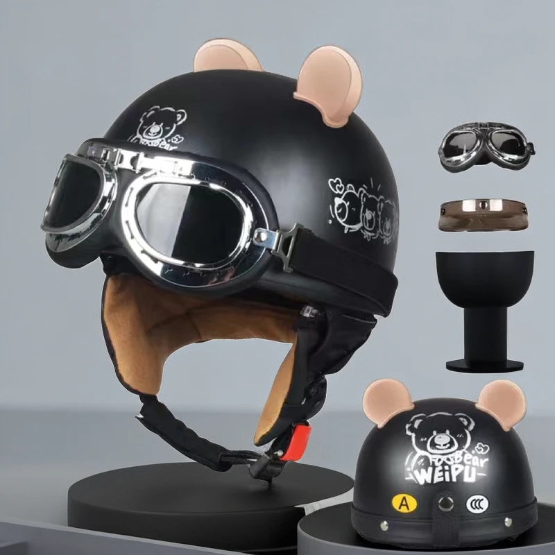 新国标3C认证电动电瓶车头盔男冬季头盔保暖女款四季通用安全头帽