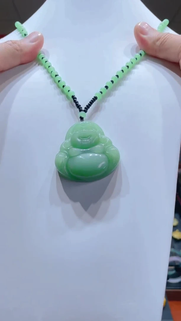 【闪购商品】东陵石颈饰未镶嵌佛公吊坠
