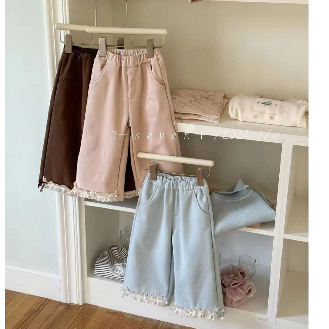7Seven.冬~木耳花边休闲裤8208